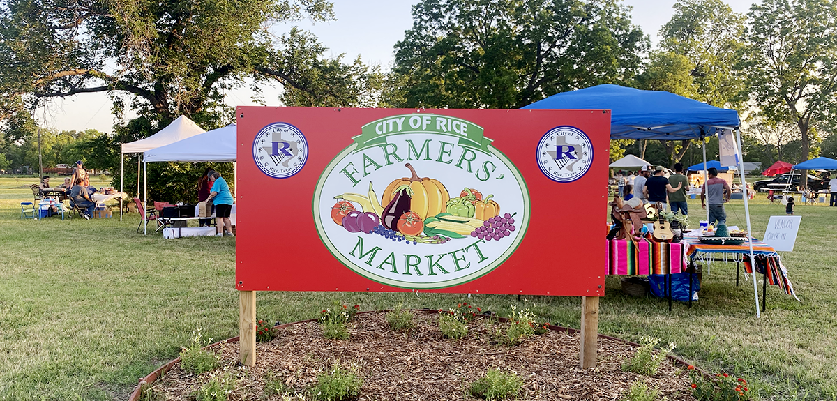 The Famers Market Located in Historic Downtown RIce